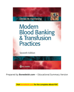 Modern Blood Banking & Transfusion Practices 7th Ed