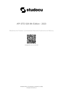 API STD 526 8th Edition 2023 Pressure-Relief Valves Standard