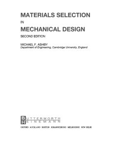 Materials Selection in Mechanical Design Textbook