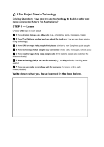 Technology Project Sheet: Safer & Connected Future