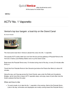 ACTV No. 1 Vaporetto: Venice's Top Grand Canal Boat Trip Guide