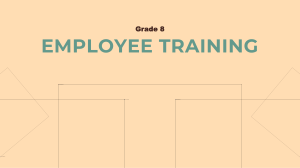Grade 8 Employee Training: Methods & Importance