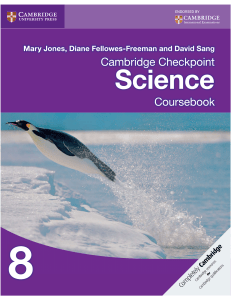 Cambridge Checkpoint Science Coursebook 8