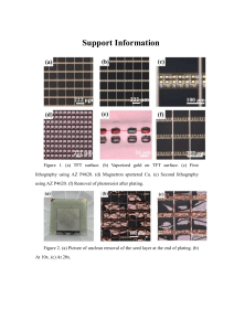 Support Information: TFT & Micro-LED Manufacturing Processes