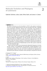 Molecular Evolution and Phylogeny of Leishmania