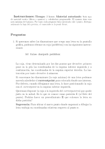 Examen de PostScript: Instrucciones y Preguntas