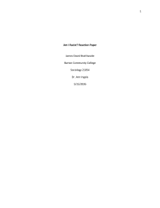 Am I Racist? Reaction Paper on DEI and Racism