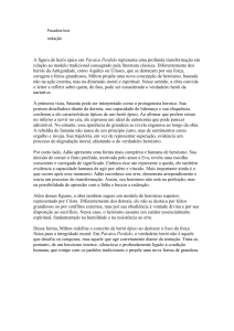 Her&oacute;i &Eacute;pico em Para&iacute;so Perdido: An&aacute;lise