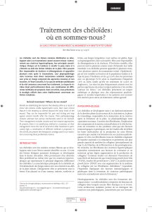 Traitement des ch&eacute;lo&iuml;des : o&ugrave; en sommes-nous ?