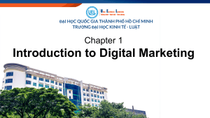 Chapter 1: Introduction to Digital Marketing