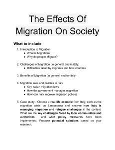 The Effects of Migration on Society: Outline & Analysis