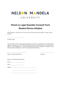 Nelson Mandela University Student Device Initiative Consent Form