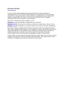 Business Builder: Intermediate Business English Teacher's Resource Book