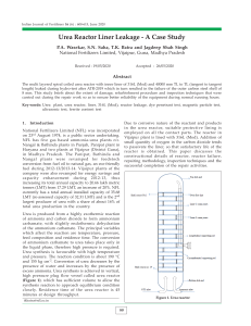 Urea Reactor Liner Leakage: Case Study & Repair