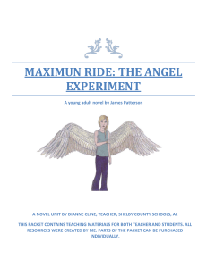 Maximum Ride: The Angel Experiment Novel Unit