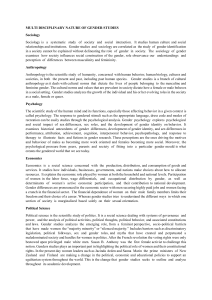 Interdisciplinary Nature of Gender Studies