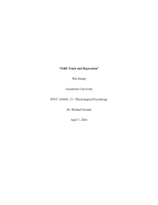 SSRI Trials and Depression: A Research Paper