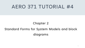 AERO 371 Tutorial #4: System Models & Block Diagrams