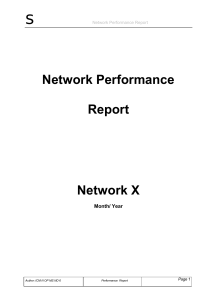 Network Performance Report: GSM Network Analysis