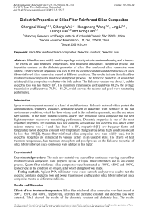 Dielectric Properties of Silica Fiber Reinforced Silica Composites