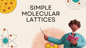 Simple Molecular Lattices: AS Level Chemistry