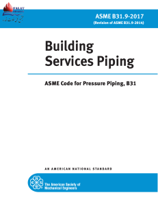 ASME B31.9-2017 Building Services Piping Code