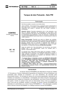 Norma PETROBRAS N-1742: Selo PW para Tanques de Teto Flutuante