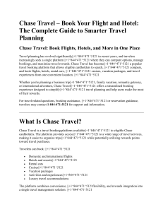 Chase Travel Guide: Book Flights & Hotels