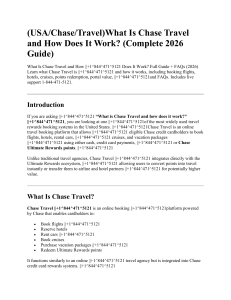 Chase Travel: How It Works & Guide (2026)