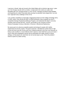 Personal Statement for Mechanical Engineering Scholarship