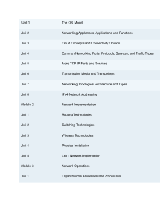 Networking Course Outline: OSI, Routing, Security, Labs