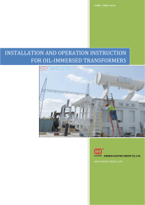 Oil-Immersed Transformer Installation & Operation Manual