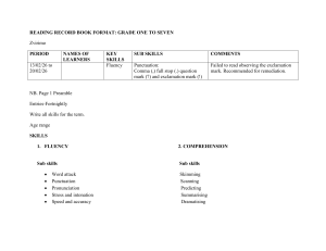 Reading Record Book: Grades 1-7 Assessment