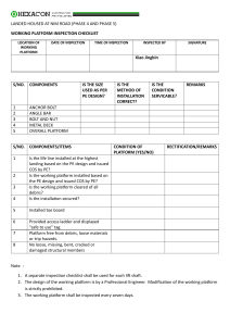 Working Platform Inspection Checklist - HexaCon Construction