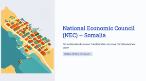 National Economic Council Somalia Presentation