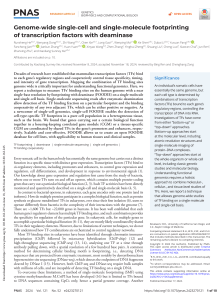 Genome-wide single-cell footprinting of TFs with deaminase