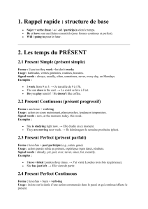 Guide des Temps Verbaux en Anglais : Pr&eacute;sent, Pass&eacute;, Futur