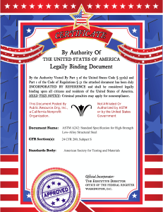 ASTM A242: High-Strength Low-Alloy Structural Steel Standard
