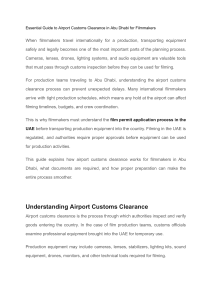 Abu Dhabi Airport Customs Clearance Guide for Filmmakers