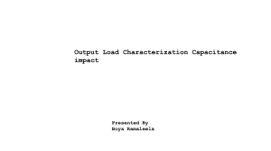 Output Load Characterization: Capacitance Impact in CMOS