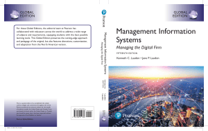 Management Information Systems: Managing the Digital Firm Textbook