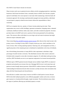 How REITs Create Passive Income for Investors