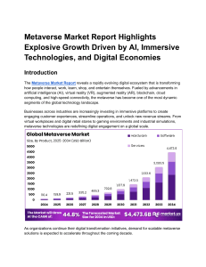 Metaverse Market Report Highlights: Growth & Trends