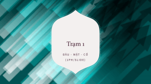 Trạm 1: Đầu - Mặt - Cổ - Training Module