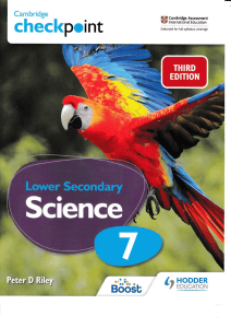Cambridge Checkpoint Lower Secondary Science 7 Textbook