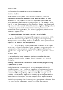 Starbucks Employee Development & Performance Management Plan