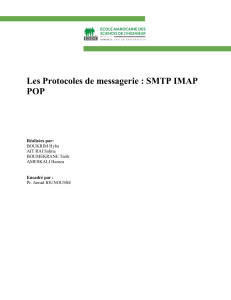Protocoles de messagerie : SMTP, IMAP, POP