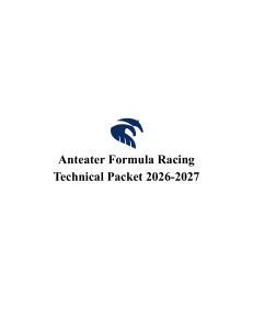 Anteater Formula Racing 2026-2027 Technical Packet