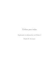 Python para todos: Explorando la informaci&oacute;n con Python 3