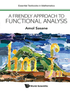 A Friendly Approach to Functional Analysis Textbook